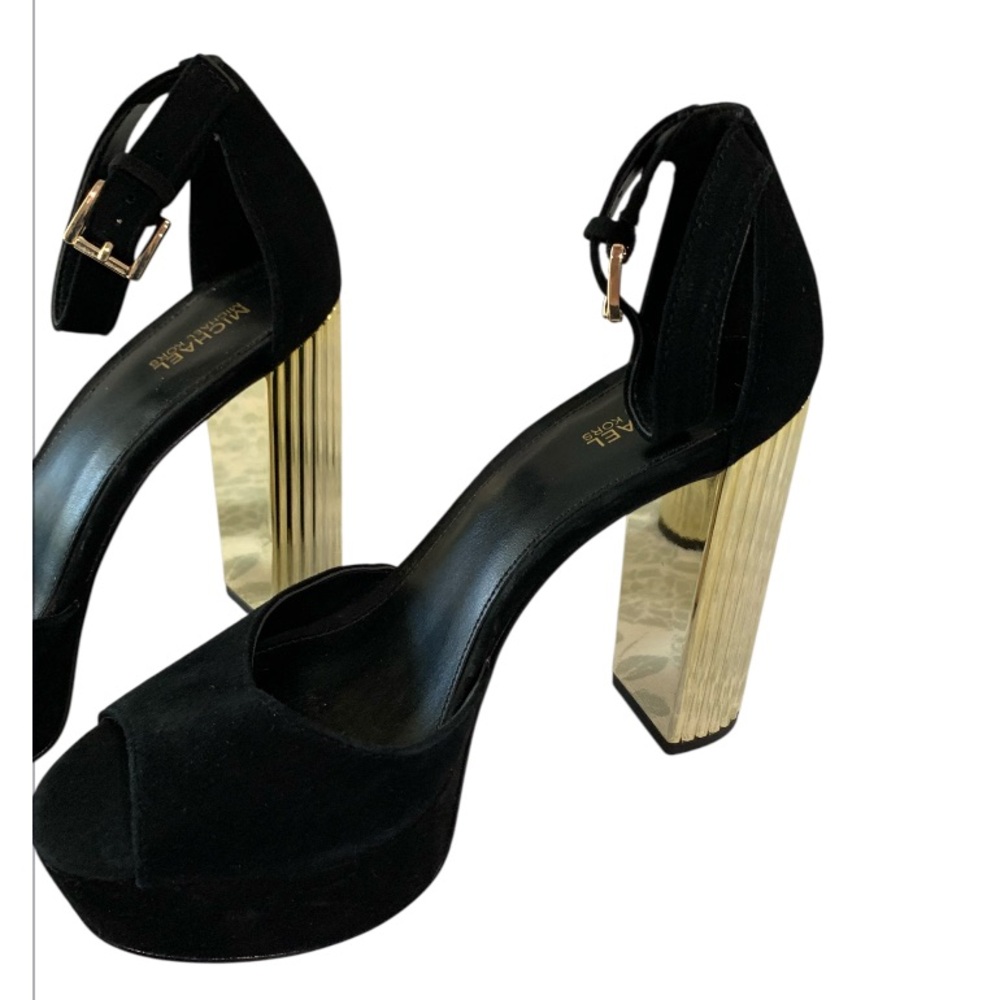 MICHAEL Michael Kors Porter Ankle Strap Platforms Size 7M Party Date Night Event - Picture 7 of 11